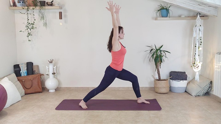 Videotutorial de asanas de yoga-Postura del Guerrero I