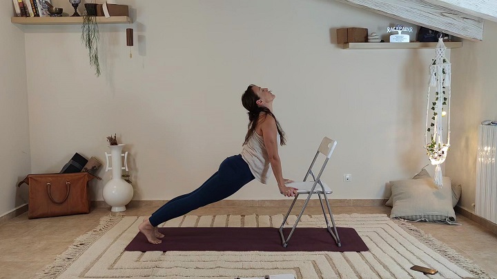 Clase de Yoga en directo en silla