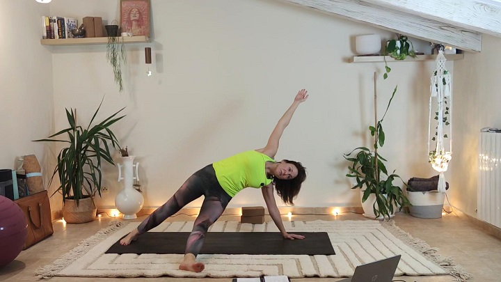 Abdominales con yoga