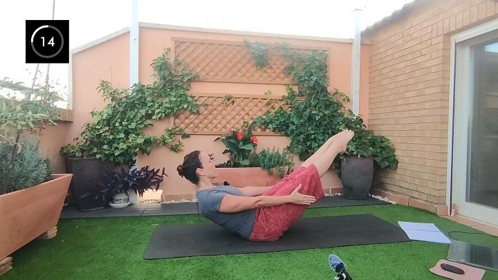 Clase de Yoga y fuerza en directo - isométricos core -31-8-26 (39 min) Yoga y fuerza directo de isométricos para el core